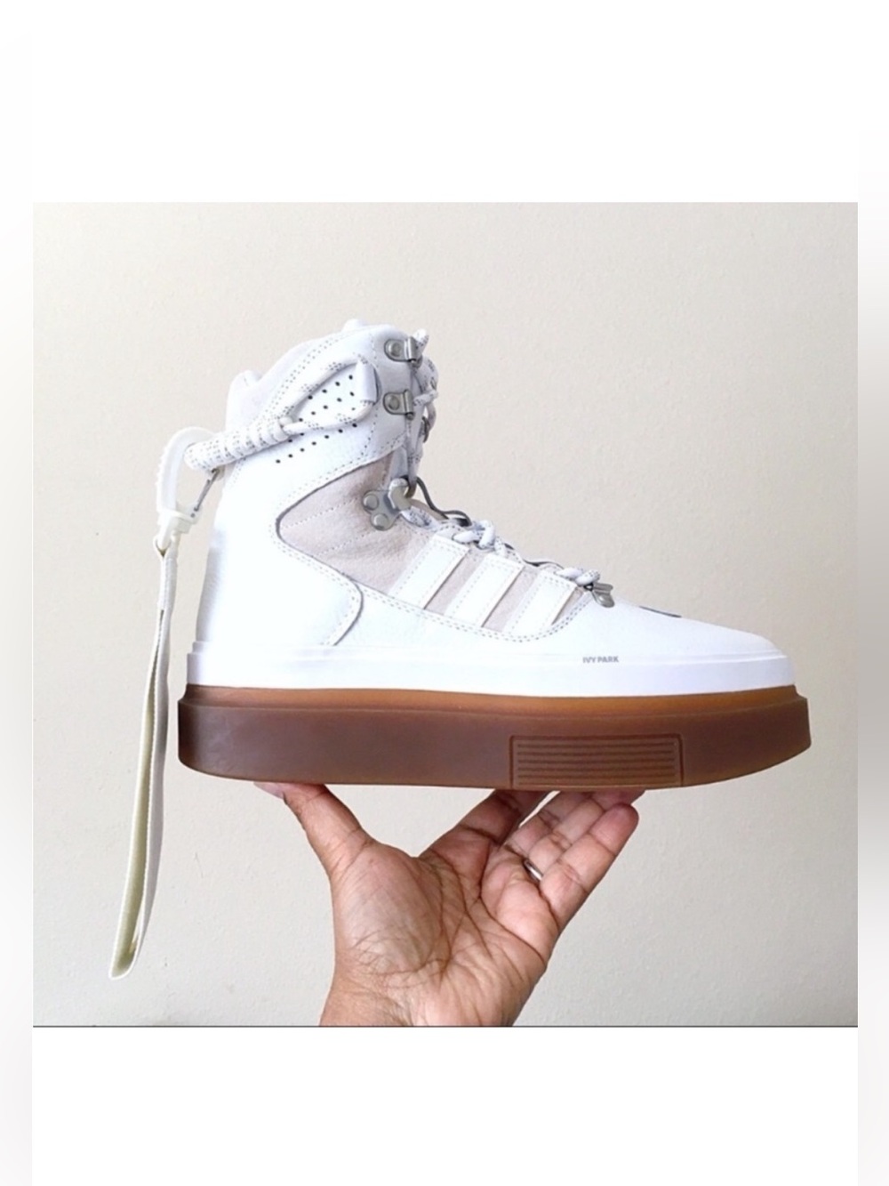 Adidas X IVY PARK Super Sleek Boot Icy Park White High-Top Platform Sneakers